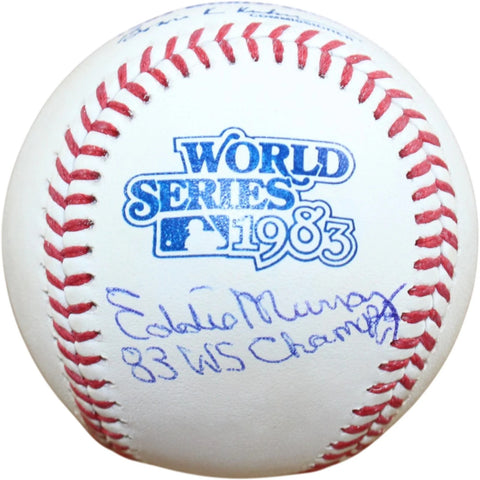 Eddie Murray Signed Baltimore Orioles '83 WS OML Baseball Champs Fanatics 58304