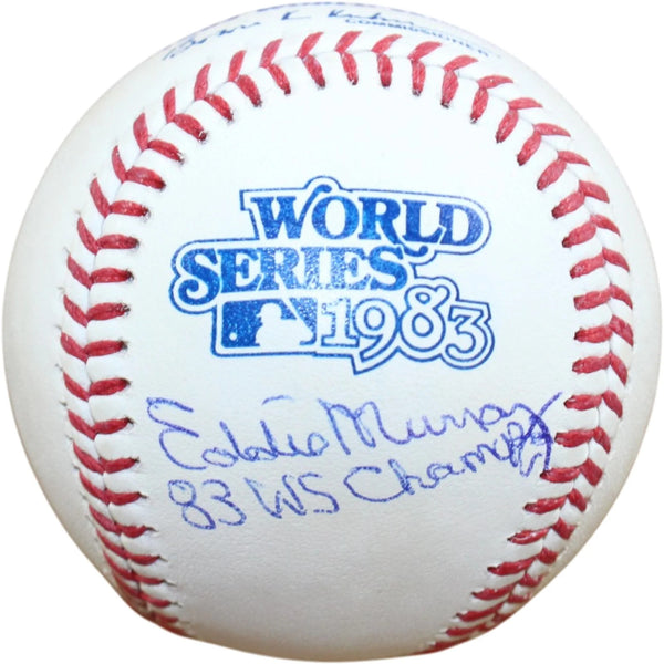 Eddie Murray Signed Baltimore Orioles '83 WS OML Baseball Champs Fanatics 58304