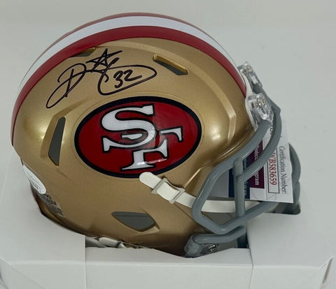 SF 49ers Running Back RICKY WATTERS Signed Riddell Speed Mini Helmet AUTO - JSA