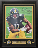 Chase Claypool in Black Pittsburgh Steelers Autographed 16x20 Framed Photo JSA