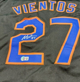 Mark Vientos Signed New York Mets Jersey (Beckett) N.Y. Starting 3rd Baseman