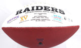 Josh Jacobs Autographed Las Vegas Raiders Logo Football-Beckett W Holo *ALT