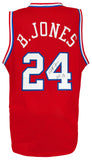 Bobby Jones (76ers) Signed Red Custom Basketball Jersey w/HOF'19 -(SCHWARTZ COA)