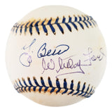 Yogi Berra Whitey Ford Signed Official AL Joe DiMaggio Logo Baseball JSA QR