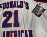 Kevin Garnett Autographed 1995 McDonald's All American Jersey Size 48 Beckett