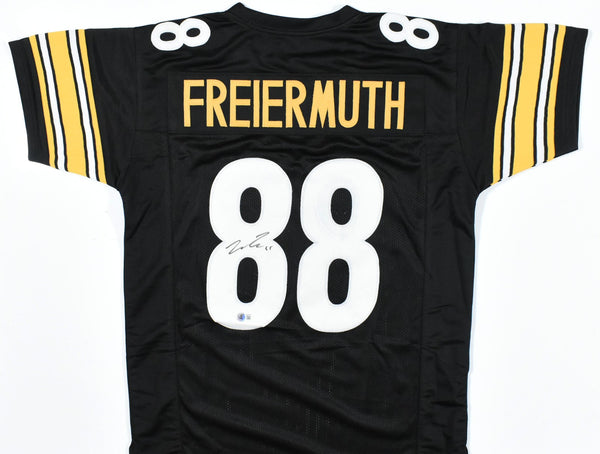 Pat Freiermuth Autographed Black Pro Style Jersey - Beckett W Hologram