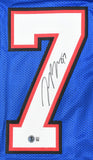 Joey Bosa Autographed Blue Pro Style Jersey - Beckett W Hologram *Black
