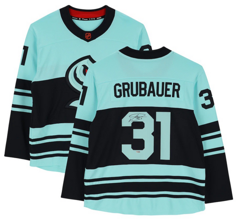 PHILIPP GRUBAUER Autographed Kraken Authentic 2023 Reverse Retro Jersey FANATICS
