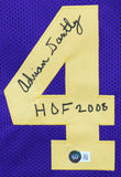 Adrian Dantley "HOF 08" Authentic Signed Purple Pro Style Jersey BAS Witnessed