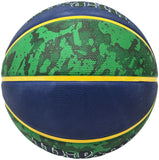 JOHN STOCKTON AUTOGRAPHED BLUE & GREEN TIE-DYE JAZZ BASKETBALL BECKETT 224369