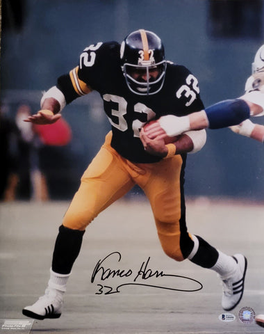 Franco Harris Autographed Pittsburgh Steelers 16x20 Photo Beckett Authenticated