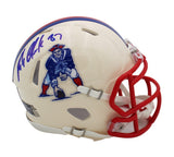 Rob Gronkowski Signed New England Patriots Speed Retro NFL Mini Helmet