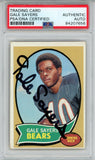 Gale Sayers Autographed 1970 Topps #70 Trading Card PSA Slab 43642