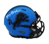 Barry Sanders Signed Detroit Lions Speed Rave NFL Mini Helmet