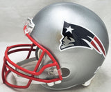 Tom Brady Autographed Patriots Silver Full Size Helmet Fanatics Holo #B062648