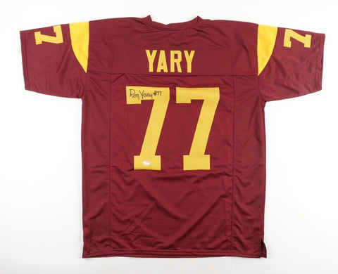 Ron Yary Signed USC Trojan Jersey (PSA COA) Minnesota Viking HOF Offensve Tackle