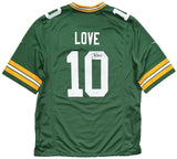 Jordan Love Green Bay Packers Signed Green Nike Game Jersey JSA