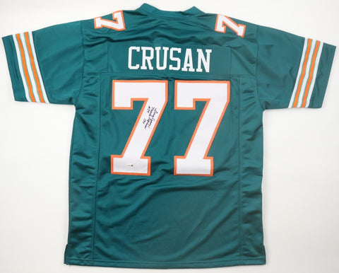 Doug Crusan Signed Jersey Inscribed "Miami Dolphins" & "17-0" (JSA) 2xSuper Bowl