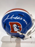 Jonah Elliss Autographed Denver Broncos "D" Logo Mini Helmet -- BAS COA