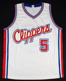 Danny Manning Signed Los Angeles Clippers Jersey (JSA COA) #1 Overall Pck 1988
