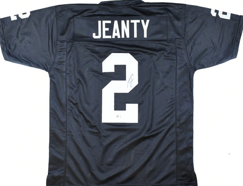Ashton Jeanty Autographed Black Pro Style Jersey - Beckett W Hologram *Black