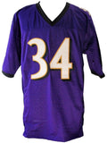 Ricky Williams Signed/Auto Baltimore Ravens Custom Football Jersey JSA 203220