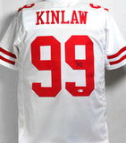 Javon Kinlaw Autographed White Pro Style Jersey - Beckett W Auth *R9