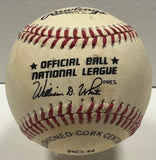 Giants HOF'er MONTE IRVIN Signed Official National League Baseball #3 AUTO JSA