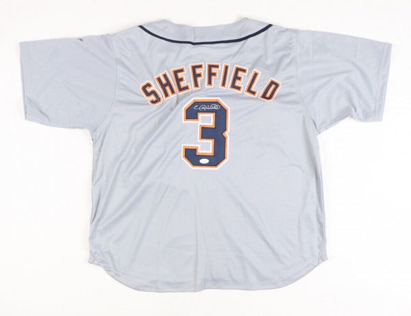 Gary Sheffield Signed Detroit Tiger Gray Road Jersey (JSA COA) 500 Home Run Club