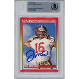 Joe Montana Autographed/Signed 1990 Score 311 Trading Card Beckett 47117