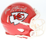 Jan Stenerud Signed Kansas City Chiefs Mini Helmet Inscribed HOF 1991 (Schwartz)