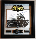 Batman TV Series Deluxe Framed phot signed by Adam West and Burt Ward PSA/DNA