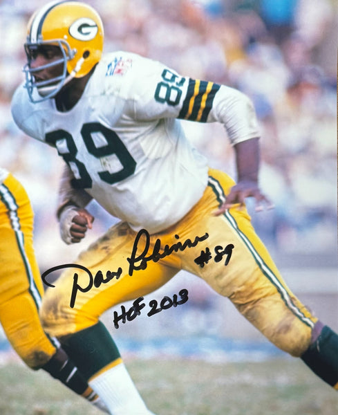 Packers SB I & II Champ DAVE ROBINSON Signed 8x10 Auto Photo #2 w/ HOF 2013