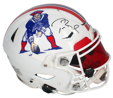Tom Brady Autographed Patriots Throwback Speed Flex Helmet w/ Visor Fanatics