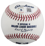 Rangers Evan Carter "MLB Debut 9-8-23" Authentic Signed OML Baseball BAS Witness