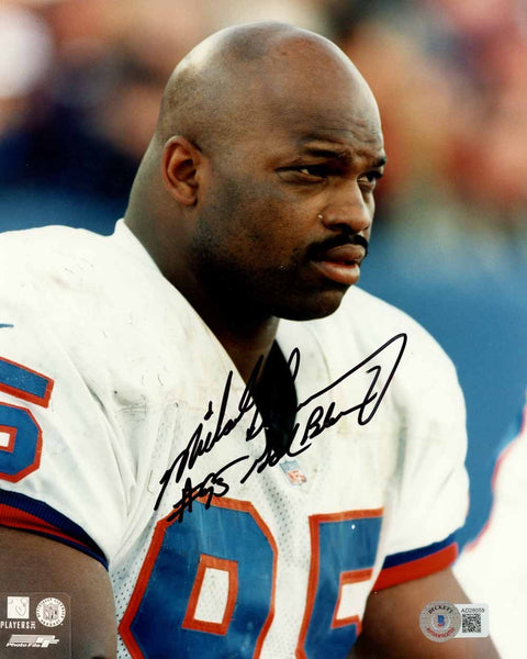 Michael Dean Perry Autographed Denver Broncos 8x10 Photo Beckett 51070