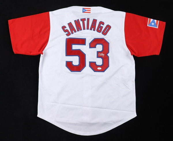 Hector Santiago Signed Puerto Rico WBC Jersey (JSA COA) Twins, White Sox, Angels