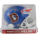 Steve Watson Autographed Denver Broncos Mini Helmet VSR4 75-96 TB Beckett 52862