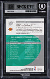 Lakers Shaquille O'Neal Signed 2002 Topps Ten #2 Card Auto GM 10! BAS Slabbed