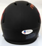 MECOLE HARDMAN AUTOGRAPHED CHIEFS ECLIPSE SPEED MINI HELMET "JET" BECKETT 185785