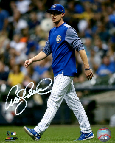 Brewers Manager CRAIG COUNSELL Signed 8x10 Photo #4 AUTO - 2018 NLCS Champ