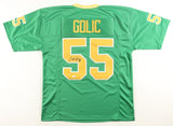 Bob Golic Signed Notre Dame Fighting Irish Jersey (JSA) 3xPro Bowl Def. Tackel