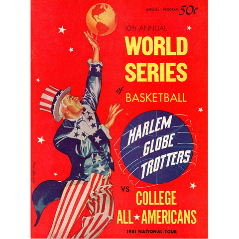Harlem Globe Trotters 10th Annual World Series of Basketball Program 1961 59340