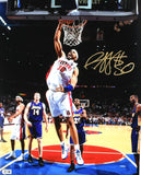 Rasheed Wallace Autographed Detroit Pistons 16x20 Dunk Photo Beckett W Hologram