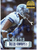 Bill Bates Autographed Dallas Cowboys 1996 Collector's Edge #DCA-19 Card 55981