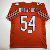 Autographed/Signed Brian Urlacher Chicago Orange Football Jersey Beckett BAS COA