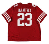 Christian McCaffery Signed San Francisco 49ers Nike Limited Red NFL Jersey
