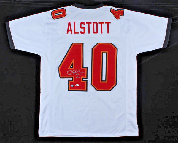 Mike Alstott Signed Tampa Bay Buccaneers Jersey (Beckett) 6xPro Bowl Full Back
