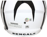 Ja'Marr Chase Signed Cincinnati Bengals White Alt F/S Helmet Becektt 41049