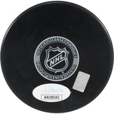 Adam Oates Autographed/Signed St Louis Blues Logo Puck NHL Top 100 JSA 53976